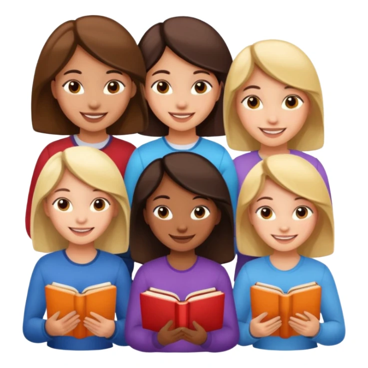 books club girls only sticker