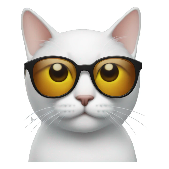 Cat with sunglasses sticker