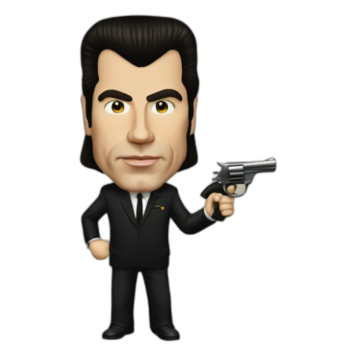 John Travolta as Vincent Vega in Pulp Fiction sticker