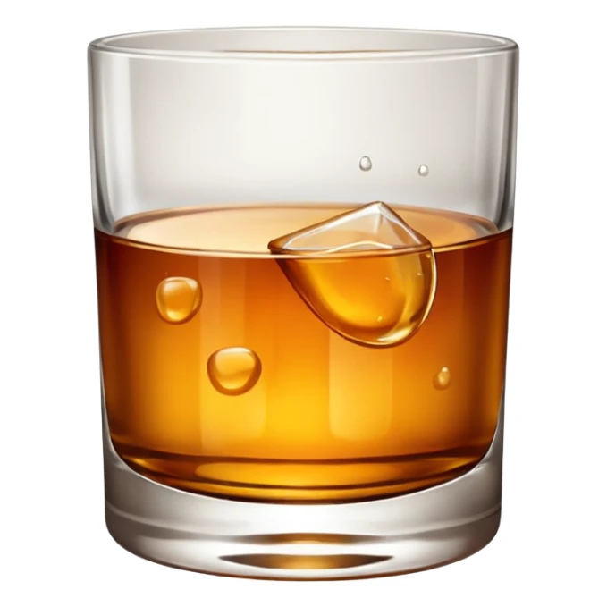 glass of whiskey, no splashes sticker