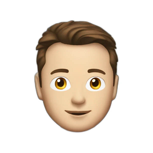 Elon Musk in a car sticker