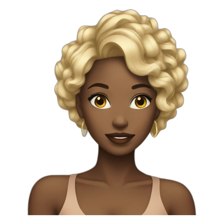 Beautiful Black women music sticker