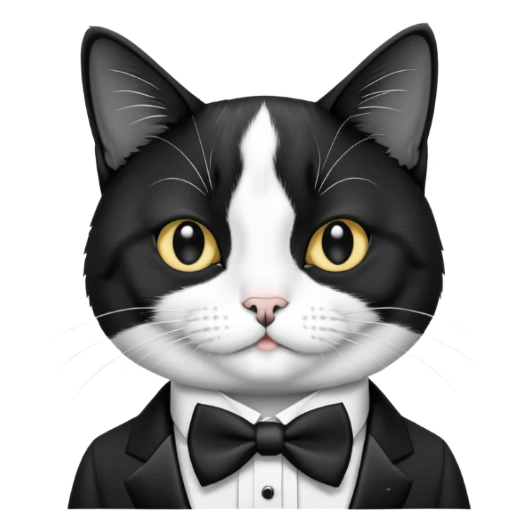 Funny tuxedo cat showing famous memes sticker