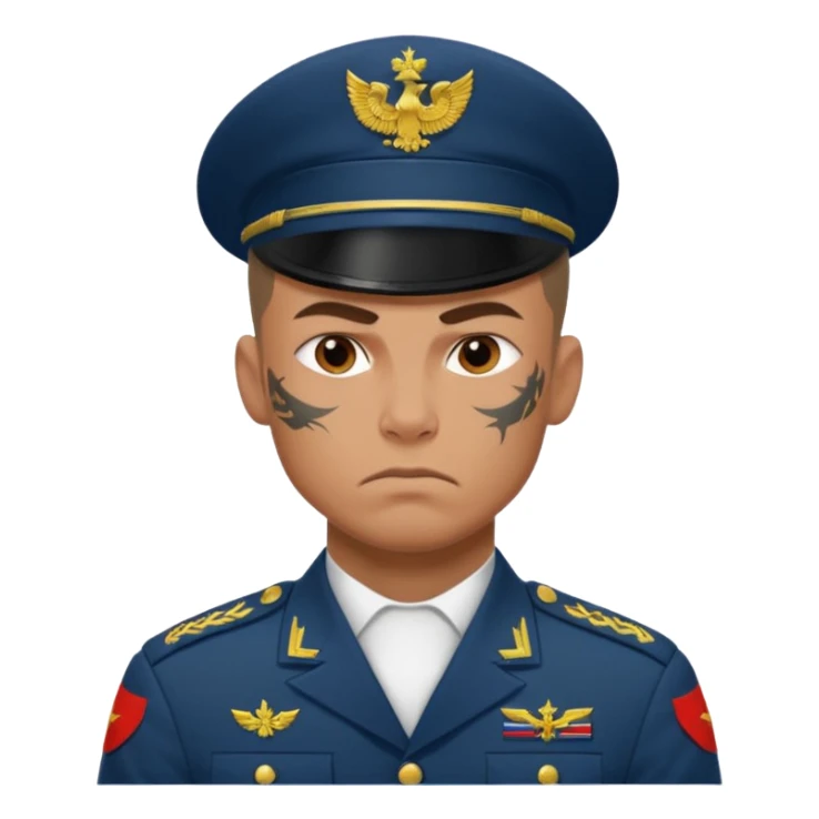 tatooed soldier, Russia sticker