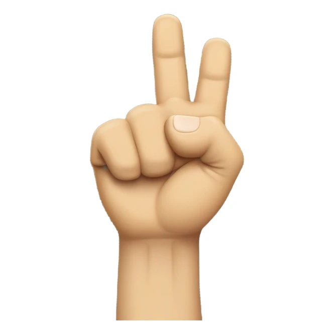 a fist facing up with index finger extended sticker