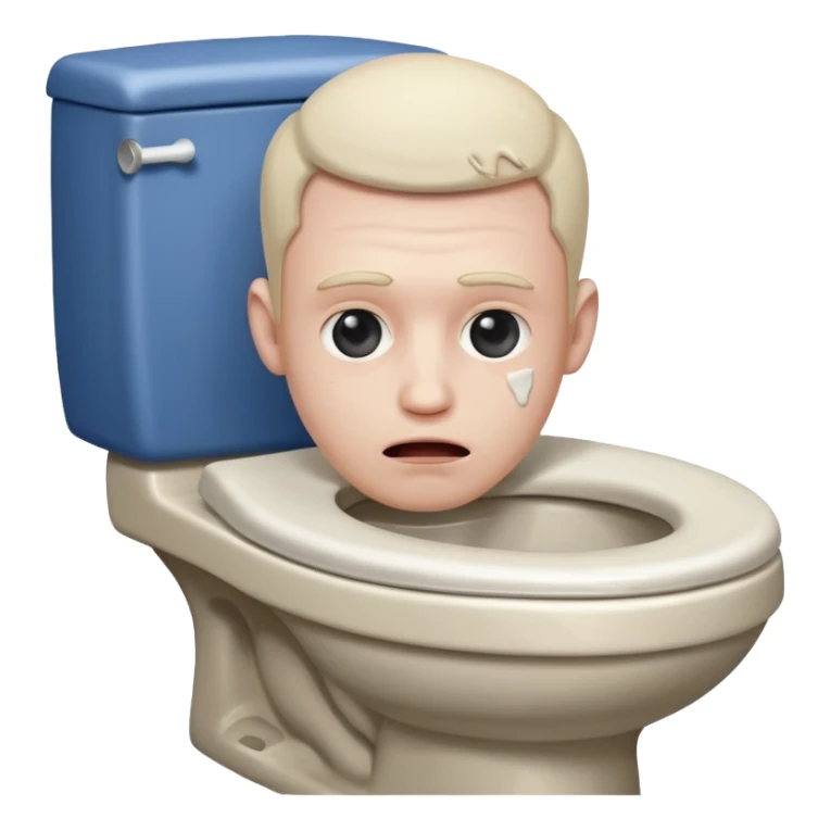 Random guys head sticking out of a toilet sticker