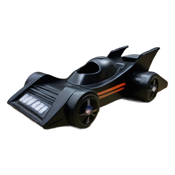 1970s skinny tires Pinewood Derby Darth Vader car sticker