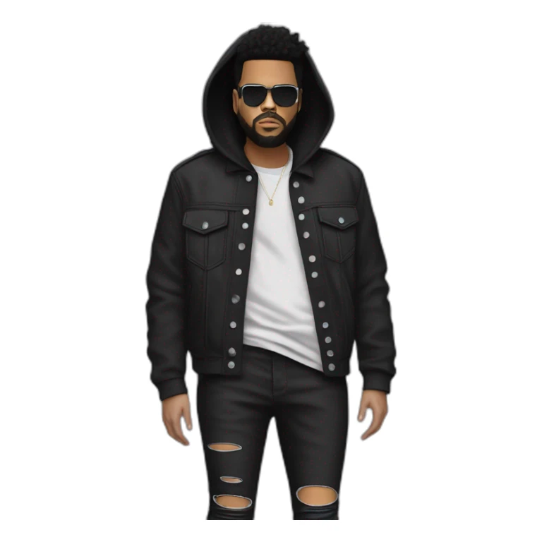 the weeknd concert outfit in leg 2 sticker