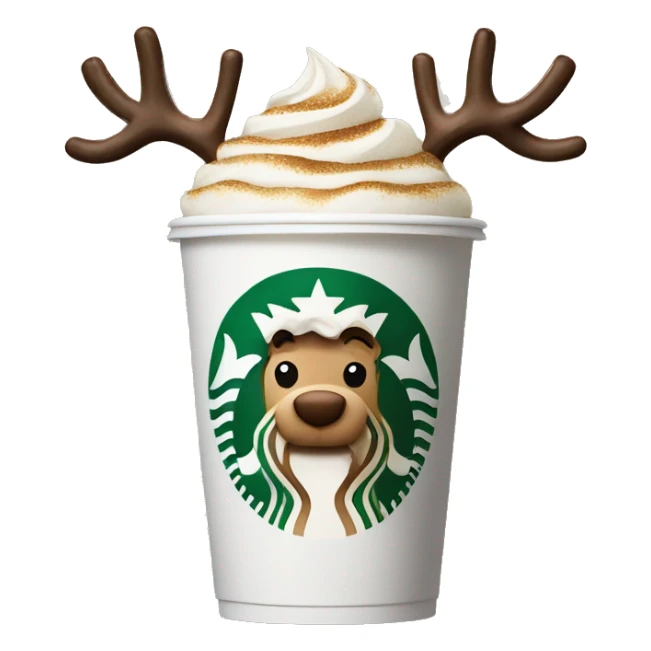Starbucks reindeer  sticker