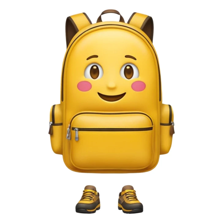 create me an emoji of an emoji going to a bus sticker