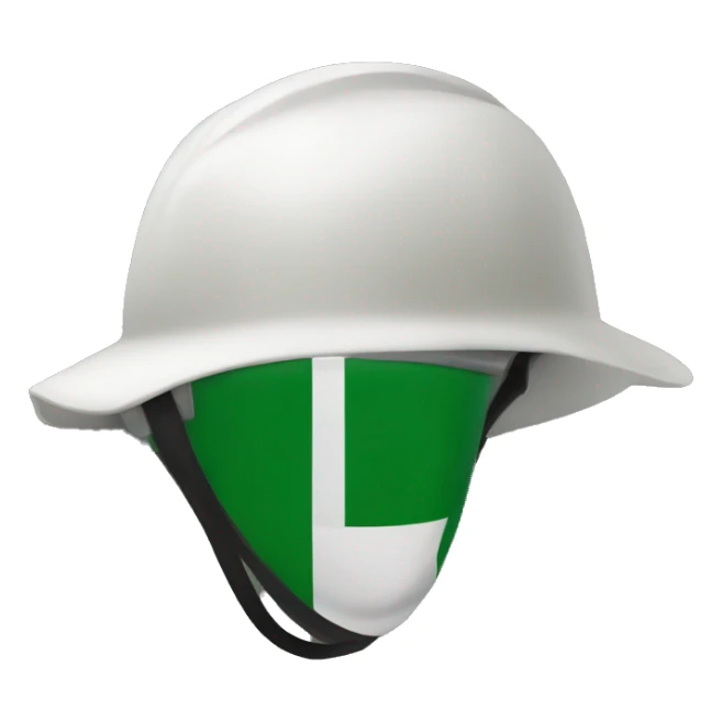 nigeria flag gardener pith helmet sticker
