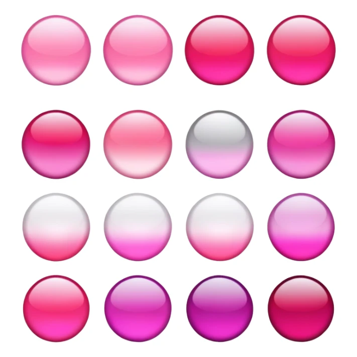 Romantic Red Pink Magenta White Silver Gradients Aesthetic Scenery sticker