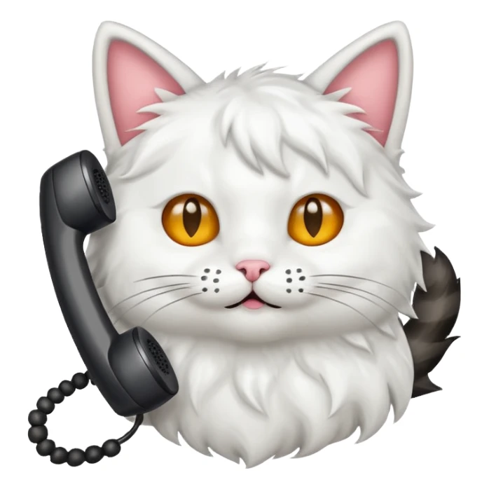 cat's ear on the phone sticker