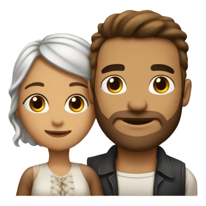 Hombre y mujer enamorados sticker