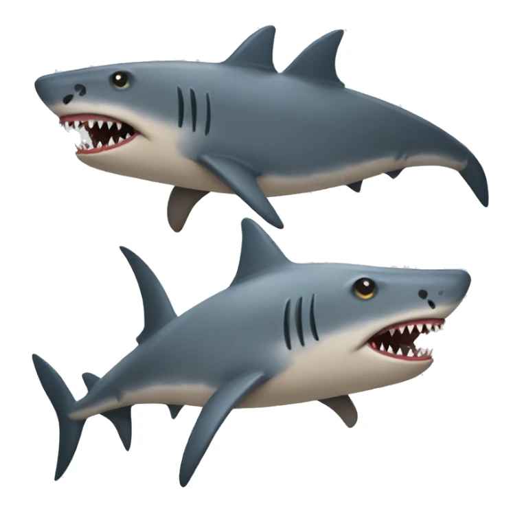 shark and hyena hybrid sticker