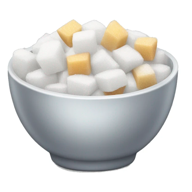 a bowl of fine sugar sticker