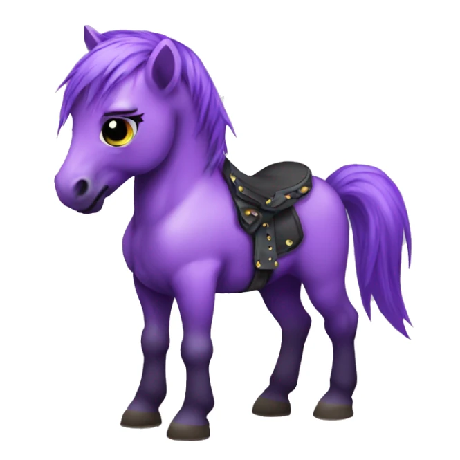 punk-baby-horse-purple sticker