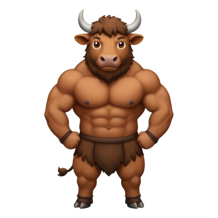 High resolution of  full body An ox sticker