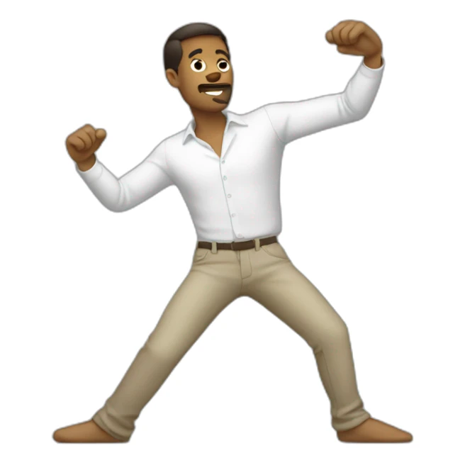 Homme qui fait un dab sticker