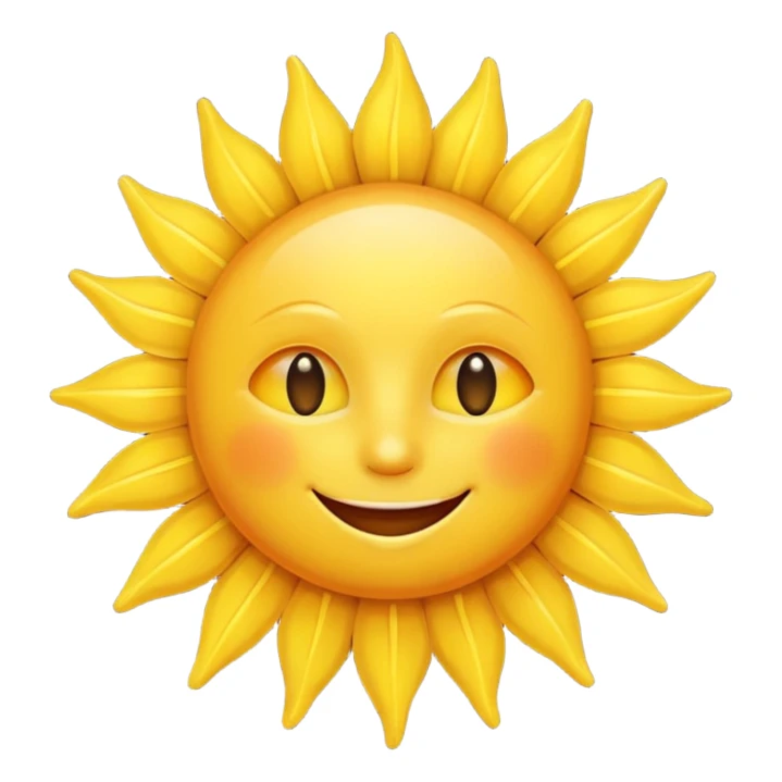smiling sun emoji sticker
