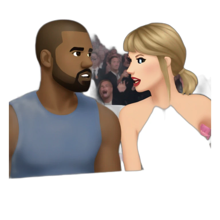 Taylor swift winning and Kanye west losing sticker