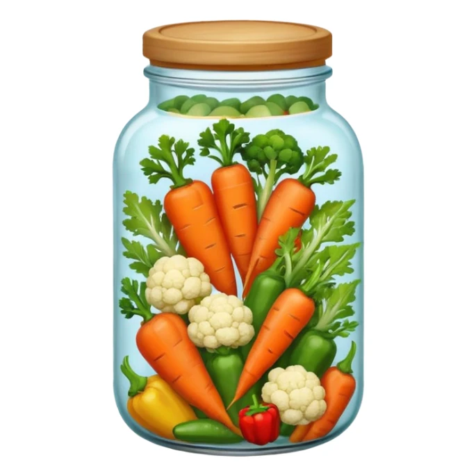 a mix jar of carrót, peppers and cauliflower






 sticker