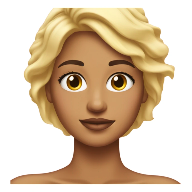 chica rubia haciendose él skincare  sticker