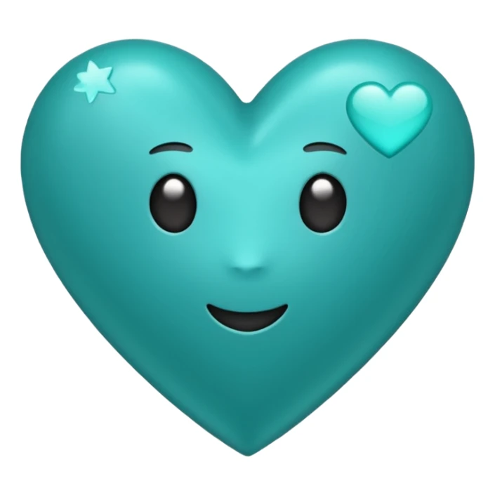 Teal heart with 'you rock 🌟!'  sticker