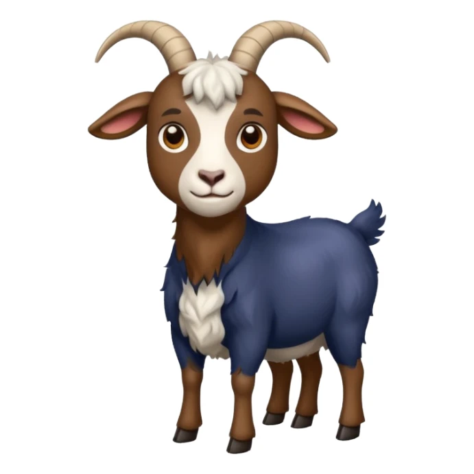 Navy goat emoji sticker