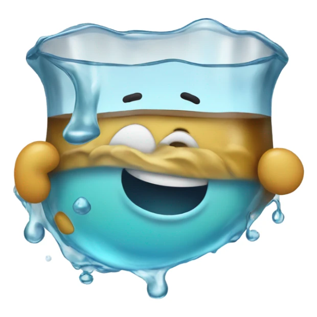 Flowing good liquid sticker