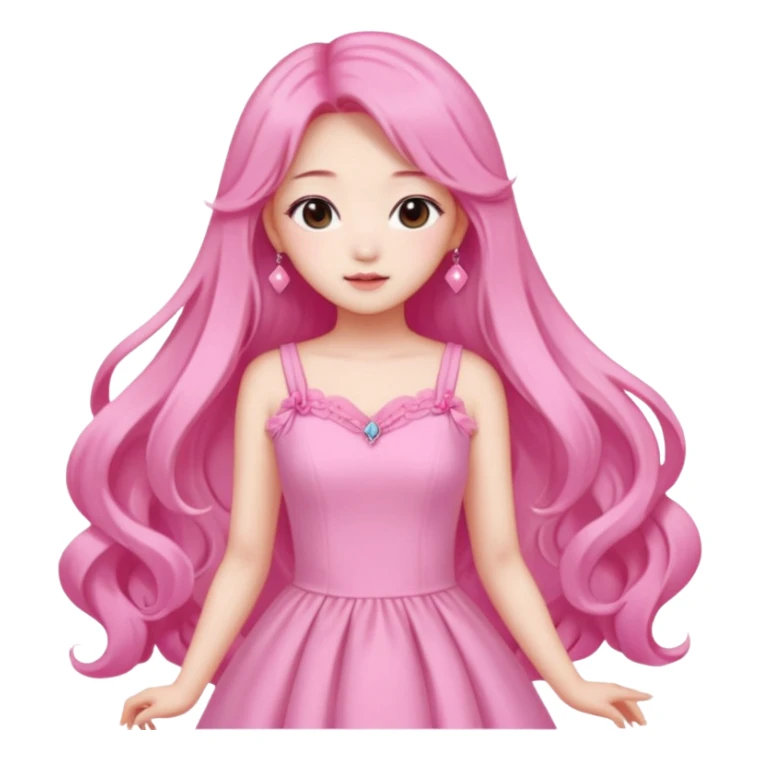 Jang wonyoung asian kpop cute girl pink coquette, pink accessories sticker