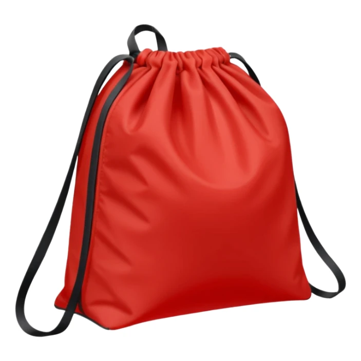 sac de sport rouge sans motif sticker