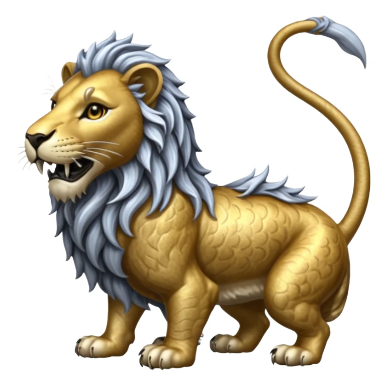 Elder Scrolls Online Lion eating its tail Ouroboro silver sticker