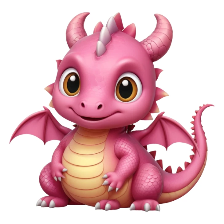 fat choncc baby pink dragon sticker