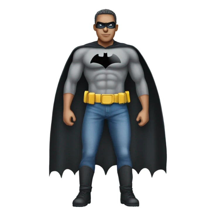 Batman wearing blue baggy jeans  sticker
