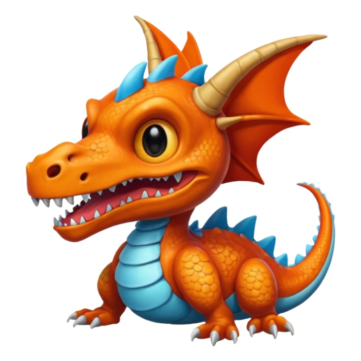 Ugly Skull-faced Warm Buizel-Salamence-dragon sticker