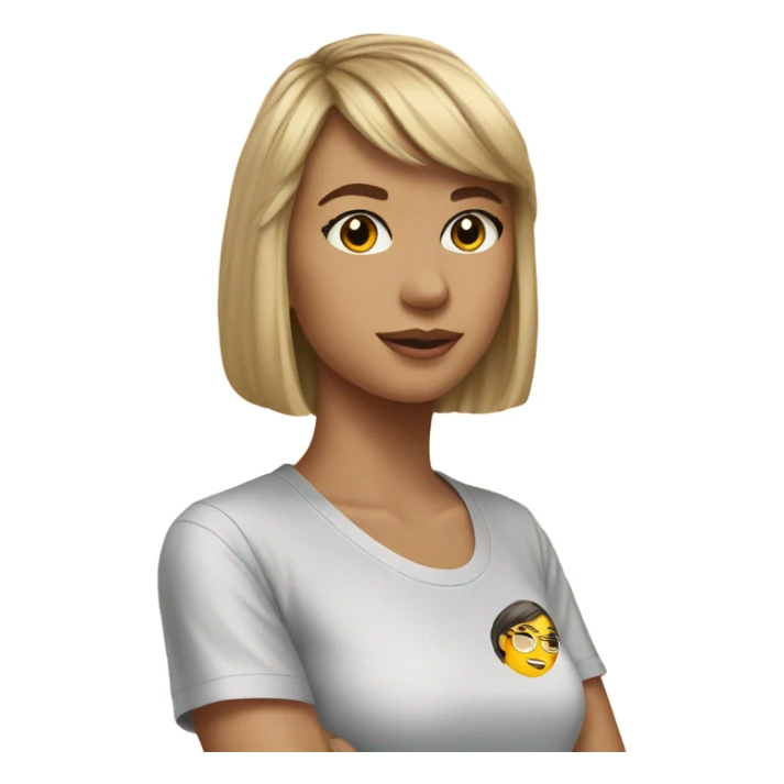 Girl wearing a Taylor swift shirt wo the sticker