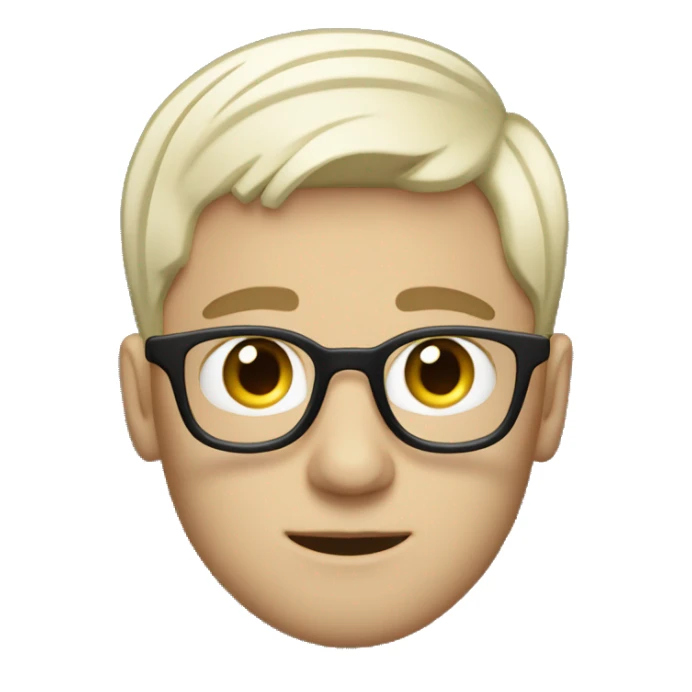 italian white boy short hair Music producer with a Macbook  sticker