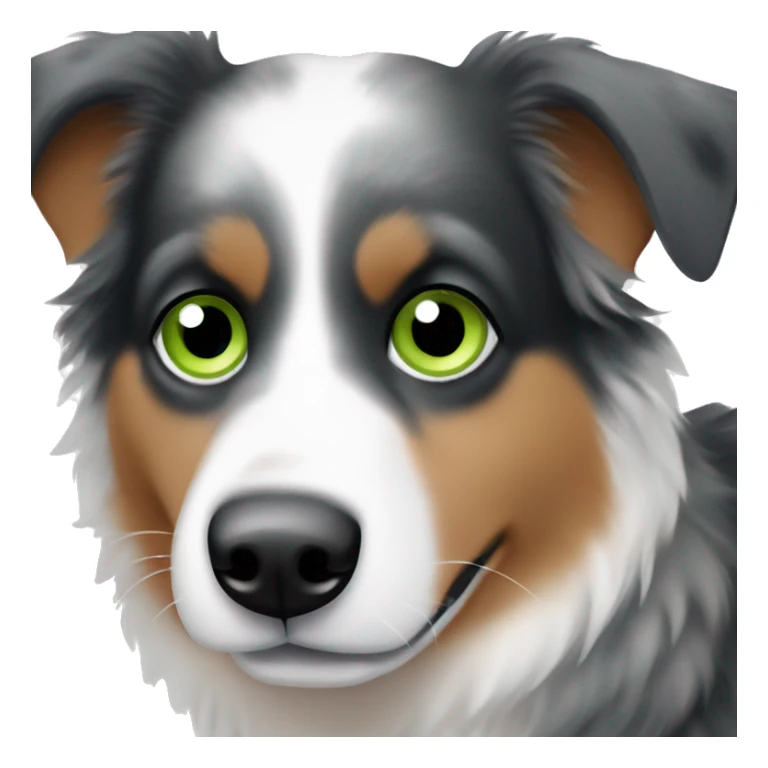 Mini Australian Shepherd, one blue eye, one green eye sticker