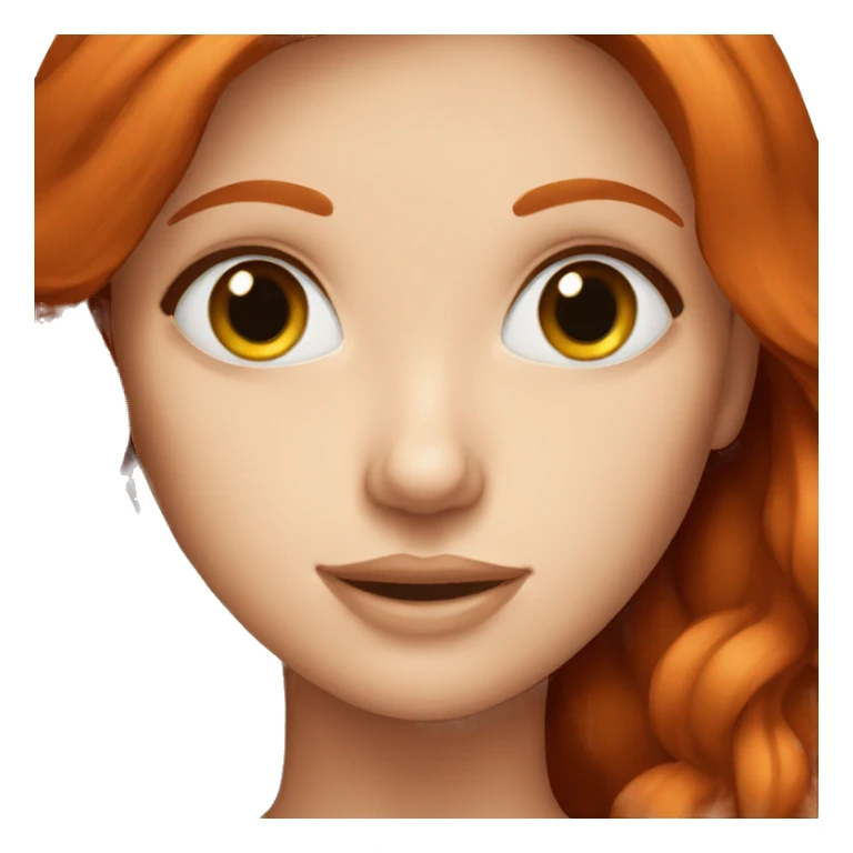 redhead women with blue eyes sticker
