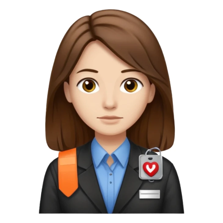 civilian long haired juror with nametag sticker