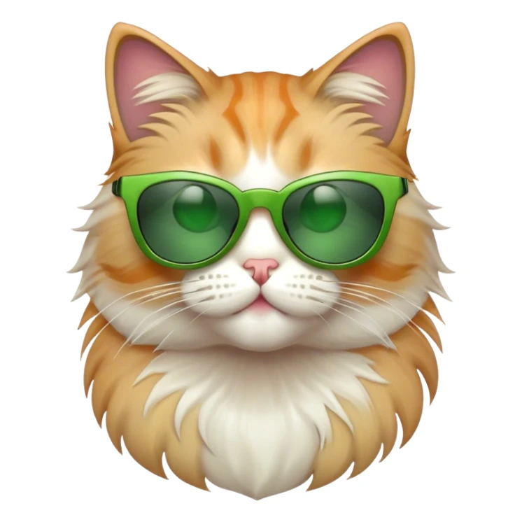 Cat with sunglasses sticker