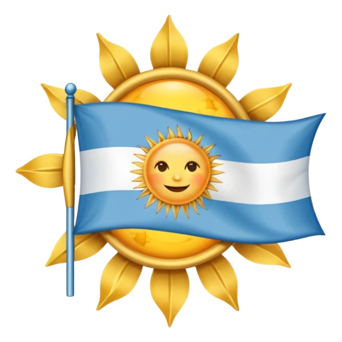 Flag of Argentina but sun in venus sticker