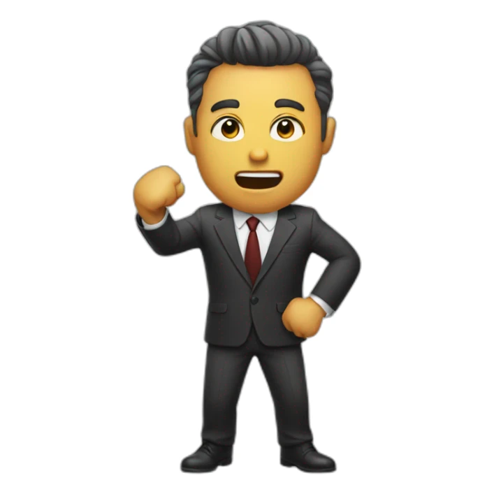 Lawyer in a fist fight sticker