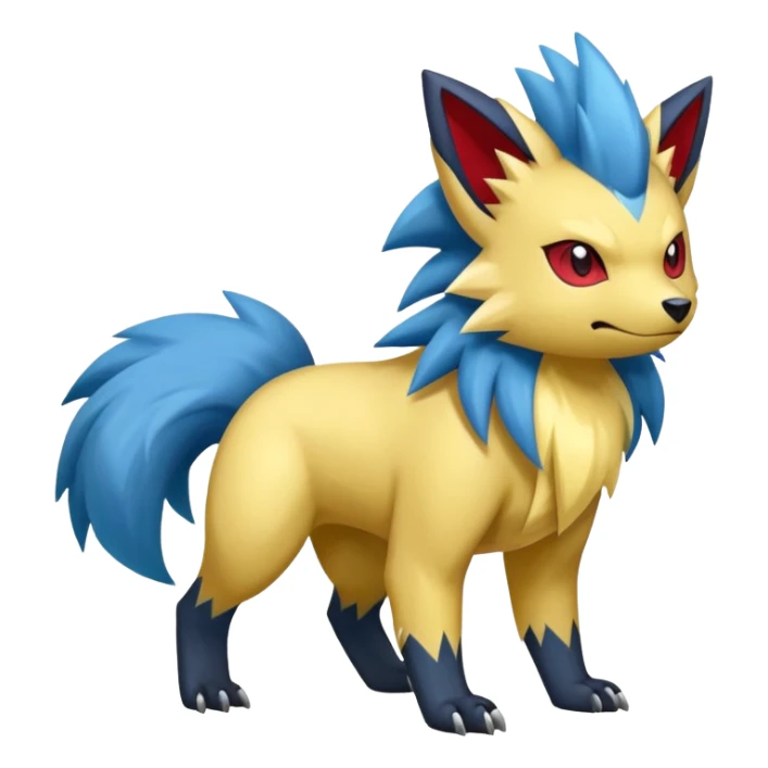Manectric-Zorua-Fakémon-hybrid-creature (full body)  sticker