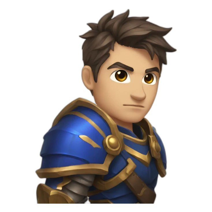 garen from league of legends sticker