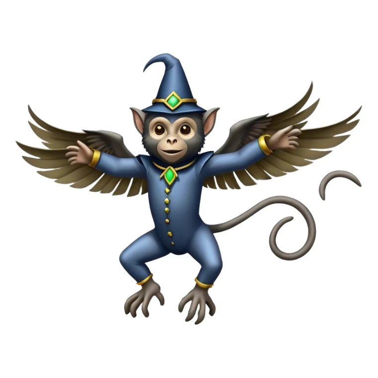Flying monkeys from the Wizard of Oz sticker