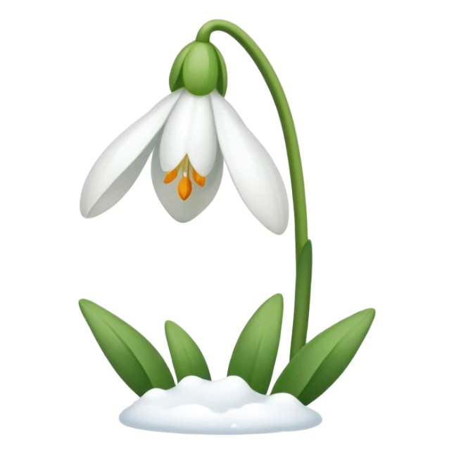 snowdrop emoji sticker