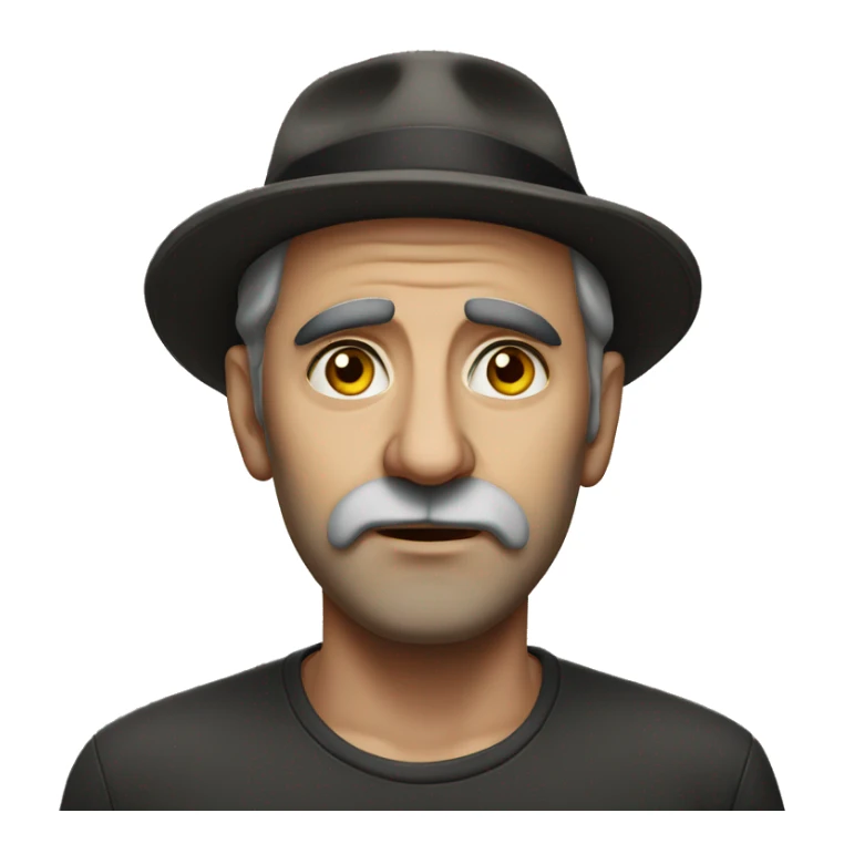 Jewish man photorealistic serious sticker