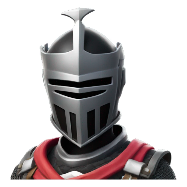 Fortnite black knight male open visor sticker